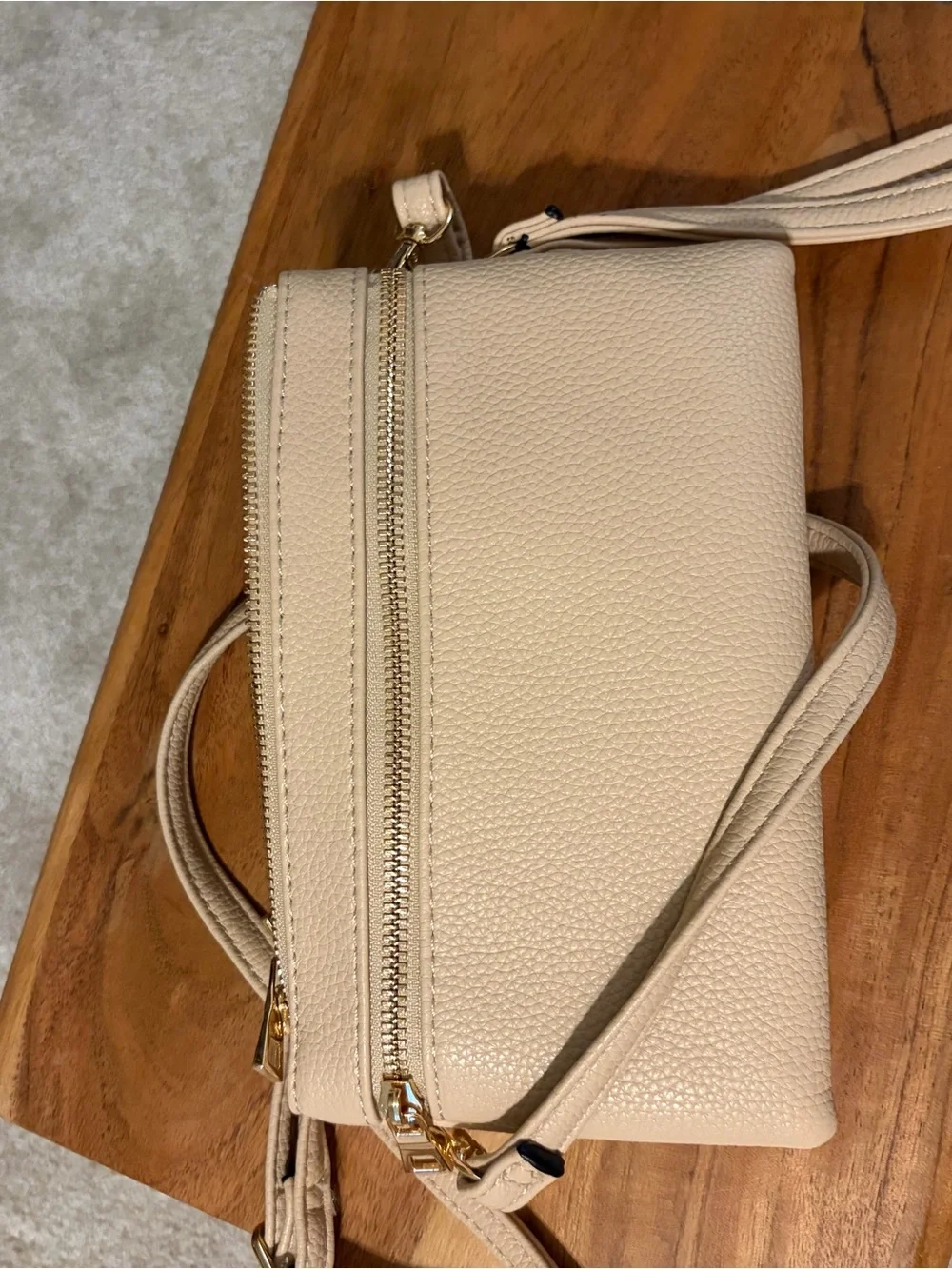 Cream Crossbody Wallet Purse - Versatile Women’s Bag